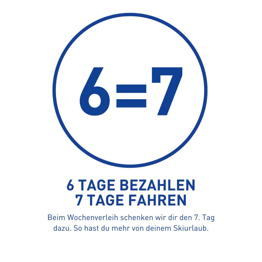 6 Tage bezahlen - 7 Tage fahren!