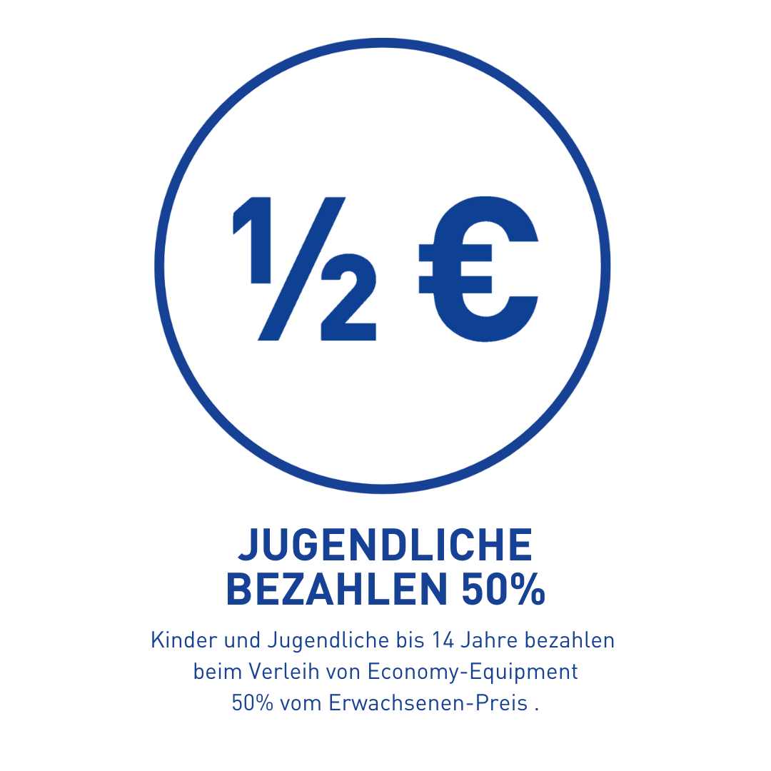 Jugendliche bezahlen 50% 